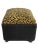 Custom Made Velvet Animal Print Ottoman/Footstool For Sale - Image 4 of 10