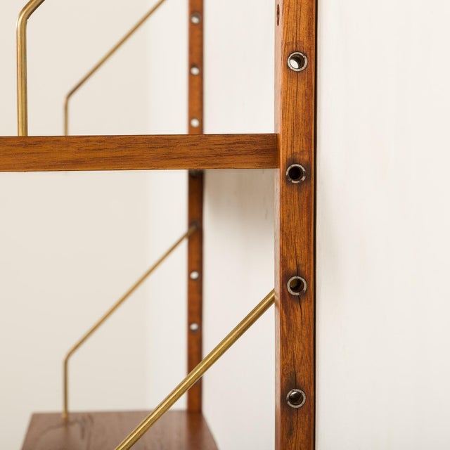 Mid-Century Modern Danish Shelving Unit with Desk, 1960s For Sale - Image 11 of 14