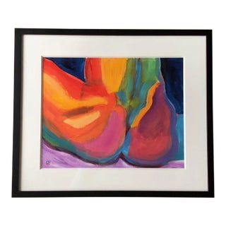 Contemporary Abstract Expressionist Painting by Shungaboy, Framed For Sale