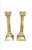 Metal Pair of 1980s Solid Brass Ornate Neoclassical Corinthian Column Candle Holders For Sale - Image 7 of 7