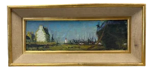 Daniel Du Janerand, Seaside with Sailboats, Oil