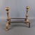 Traditional Italian Iron and Brass Fireplace Andirons, 20th Century, Set of 2 For Sale - Image 3 of 16
