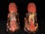 Metal Monumental Pair of Vintage Gilt Bronze & Cinnabar Guardian Lions – Large Temple Foo Dogs For Sale - Image 7 of 12