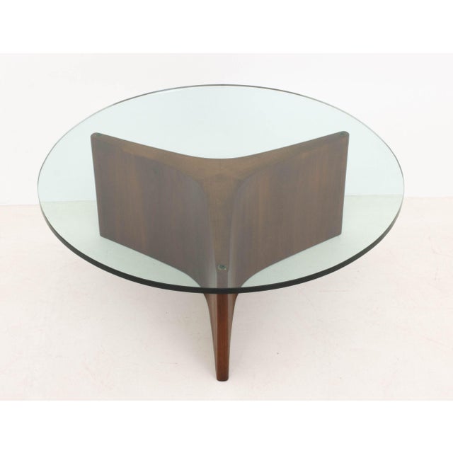 Mid-Century Modern Danish Modern Walnut Coffee Table For Sale - Image 3 of 6