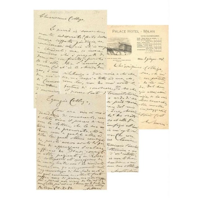 Correspondence by Augusto Murri is a set that comprises three manuscript letters addressed to “Chiarissimo Collega”: -...