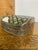 Vintage Late 20th Century Chinese Porcelain Shard & Repousse Nickel Silver Trinket Box For Sale - Image 4 of 5