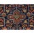 1900 - 1909 1900 4'6"x5'6" Blue Antique Persian Heriz Hand Knotted Wool Worn Down Oriental Rug For Sale - Image 5 of 8