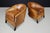 Patinated Leather Armchairs attributed to Bart van Bekhoven, Netherlands, 1970s, Set of 2 For Sale - Image 9 of 18