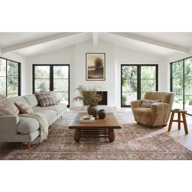 Contemporary Amber Lewis x Loloi Georgie Bordeaux / Antique 8'-4" x 11'-6" Area Rug For Sale - Image 3 of 8