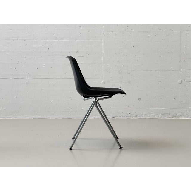 Black Polyside Chair by Robin Day for Hille, 1970s For Sale - Image 8 of 17