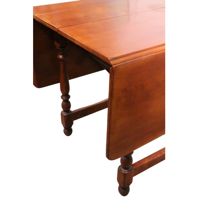 Mid 20th Century Cushman Colonial Danby Model N 7130 Butterfly Drop Leaf Extension Table For Sale - Image 13 of 16