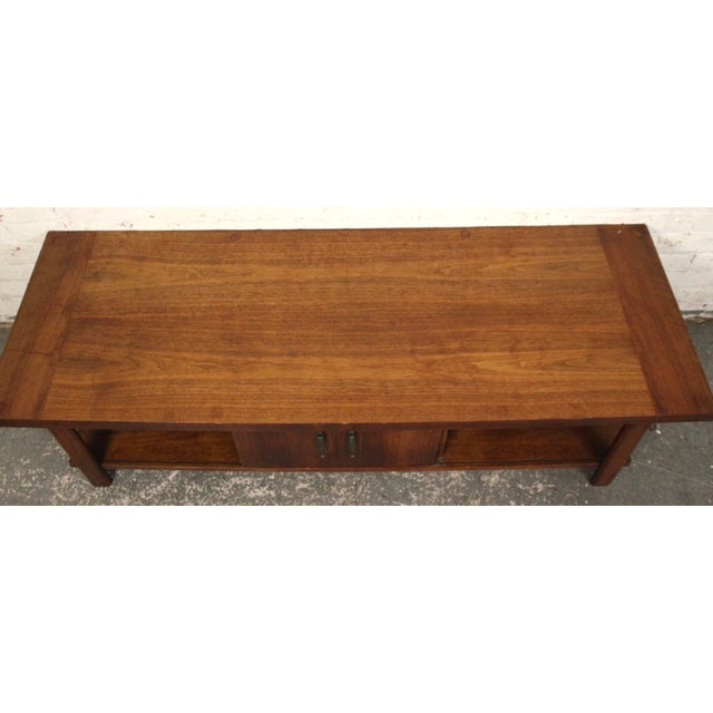 Mid-Century Modern Multitiered Walnut Coffee Table For Sale - Image 12 of 12