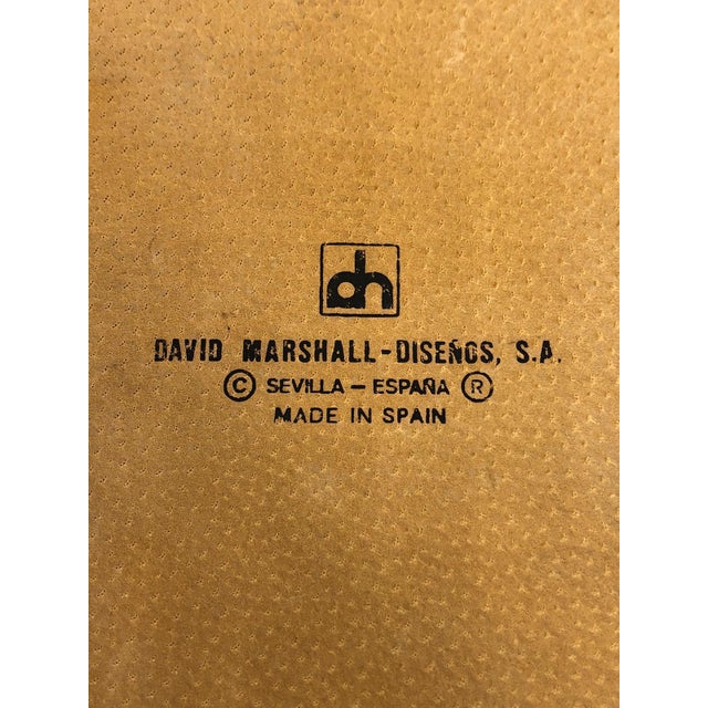 Brutalist Brass Aluminum Tray Set by David Marshall Disenos, 1980s, Set of 4 For Sale - Image 11 of 13