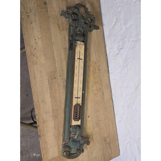 Louis XVI Directoire Style Lacquered Gilt Wood Thermometer, 18th-19th Century For Sale - Image 14 of 14