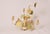 Cream Vintage Floral Tin Chandelier, 1970 For Sale - Image 8 of 10