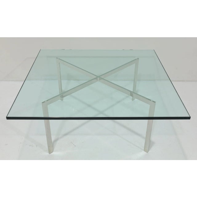 Knoll Mid 20th Century Cocktail Table Attributed to Mies Van Rohe for Knoll Barcelona For Sale - Image 4 of 8