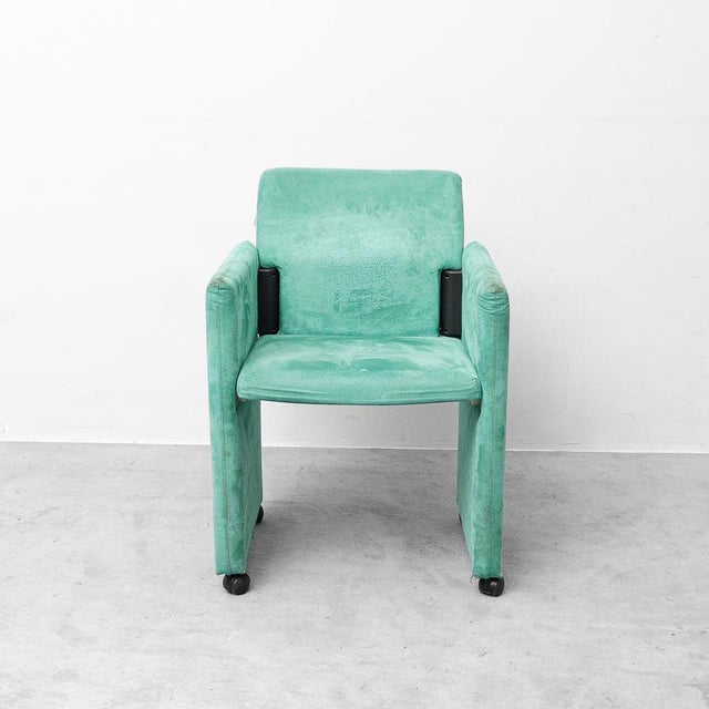 Textile Roota Armchairs by Franco Buzzatti and Enrico Rocchi for Deko, 1970s, Set of 6 For Sale - Image 7 of 14