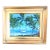 Mark Stanford (American B. 1959 - ) - Sculpture in Oils. "Coconut Trees on the Beach" Signed Oil on Canvas With Coa - For Sale