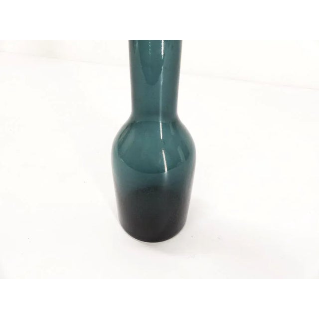 Vase in Blue Blown Glass, 1960 For Sale - Image 3 of 8
