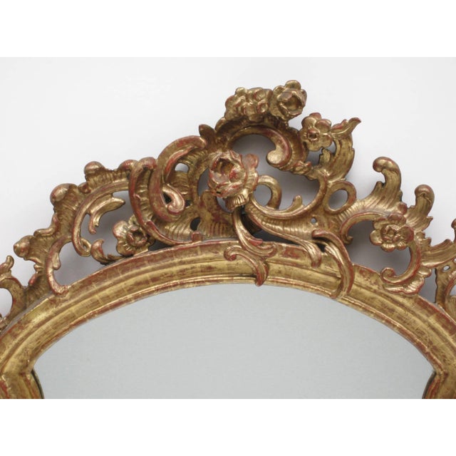 18th Century Fine Pair of Baroque Giltwood Mirrors For Sale - Image 12 of 18