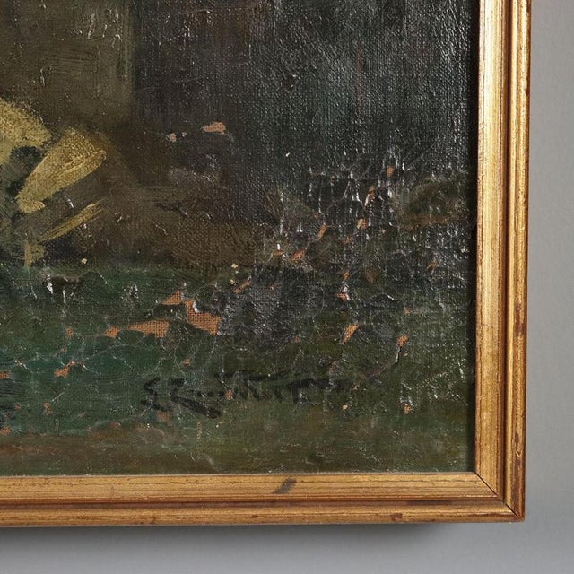 Ludovico Zambeletti, Landscape, Oil on Canvas For Sale - Image 7 of 12