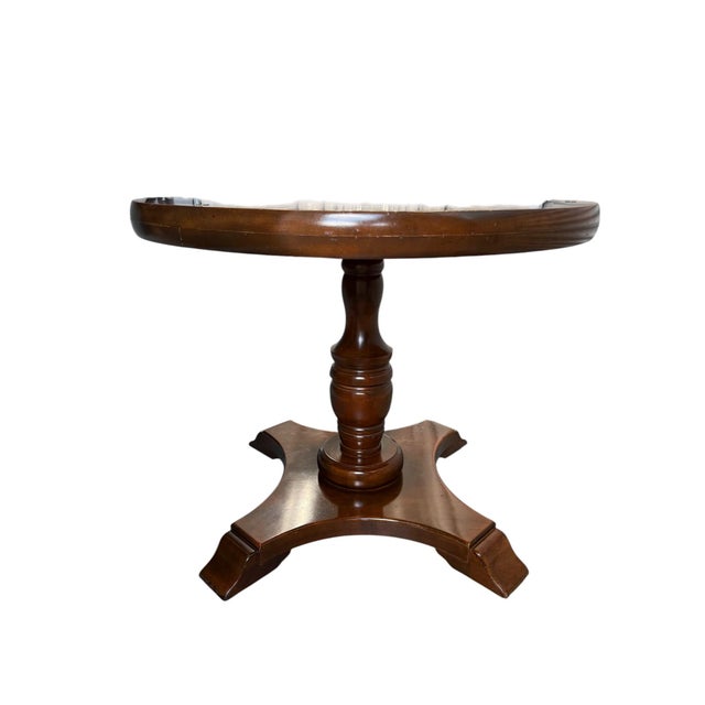 Late 20th Century Late 20th Century Dining Game Table With Glass Top Attributed to Miller Desk For Sale - Image 5 of 11