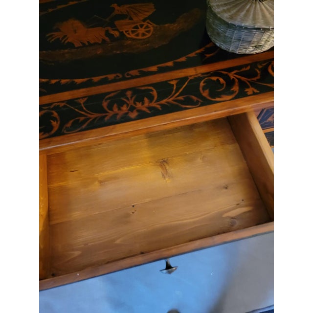 Gold Mid 19th Century French Empire Style Writing Desk For Sale - Image 8 of 10