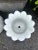 White Marble Lotus Flower Planter Pot For Sale - Image 4 of 7