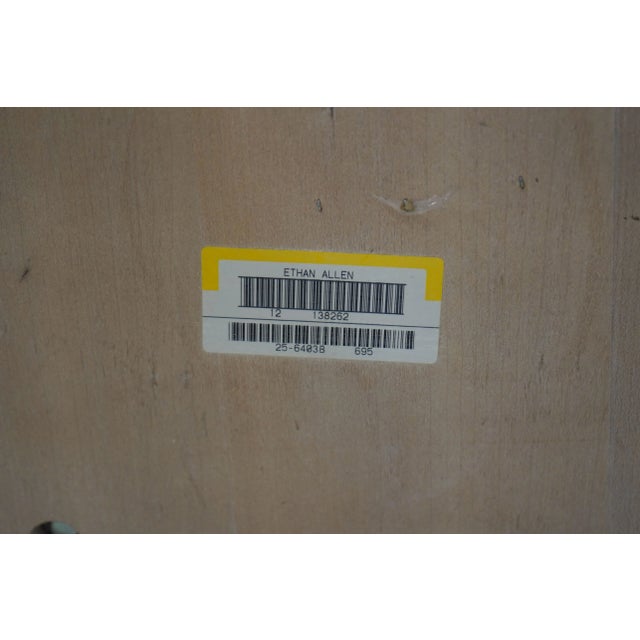 Ethan Allen Round White Wash Empire Dining Room Table For Sale - Image 10 of 11