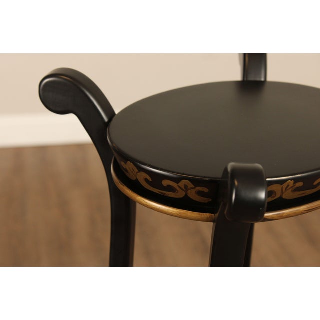 Wood Chelsea House Ebonized Pair Of Paris Fern Stands For Sale - Image 7 of 12