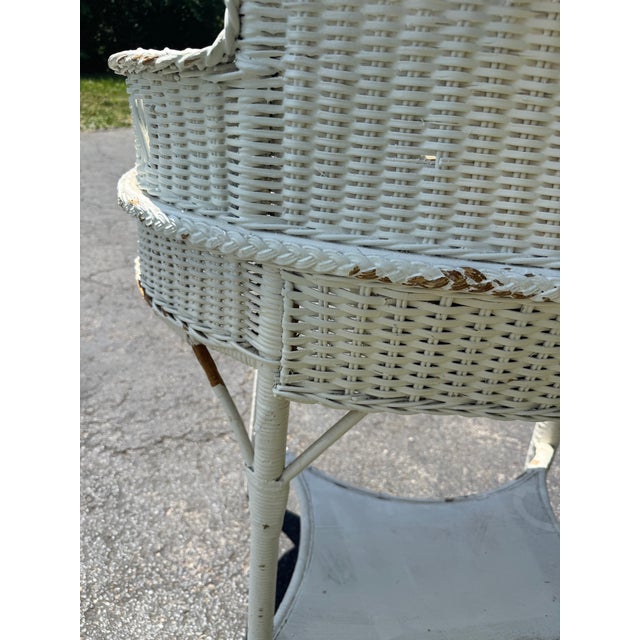 White Wicker Desk For Sale In Nashville - Image 6 of 8