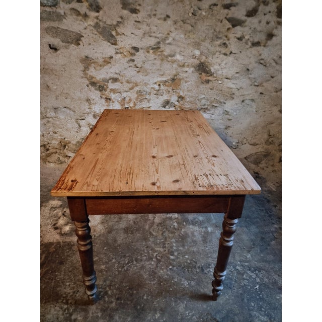 Vintage French Farmhouse Table, 1920s For Sale - Image 13 of 14