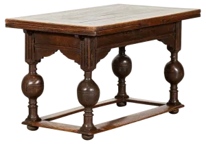 17th Century Dutch Oak Draw-Leaf Centre Table, 1670s
