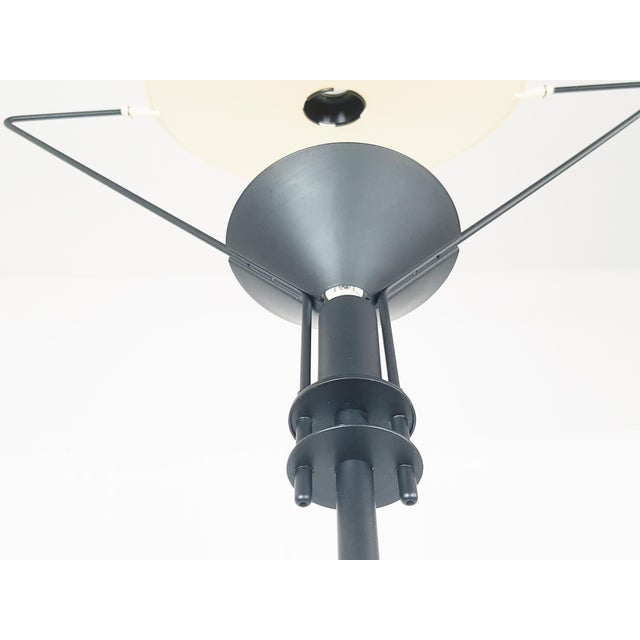 Artemide Ivory & Black Metal Polifemo Floor Lamp by Carlo Forcolini for Artemide, 1980s For Sale - Image 4 of 14
