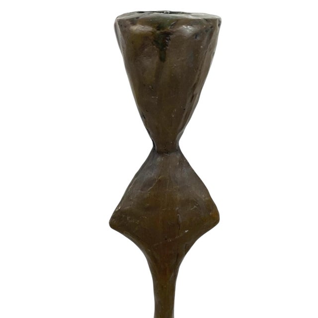 Tom Corbin Bronze Candlesticks- A Set of 2 For Sale In Chicago - Image 6 of 9