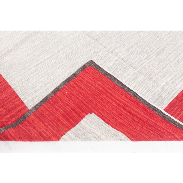 Textile Doris Leslie Blau Vintage Swedish Flat Woven Rug by Ingrid Dessau For Sale - Image 7 of 7