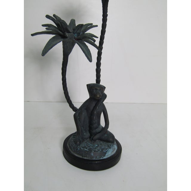 Monkey With Palm Trees Candlesticks A Pair Chairish