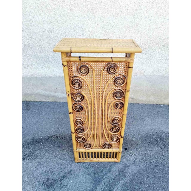 Mid-Century Modern Mid-Century Bamboo and Rattan Radiator Cover by Franco Albini, 1960s For Sale - Image 3 of 13