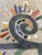 Post Punk Artist Uli Boege Ceramic and Concrete Mosaic Iron Dining Table Monumental Los Angeles Artist 1995 Indoor/Outdoor For Sale - Image 18 of 18