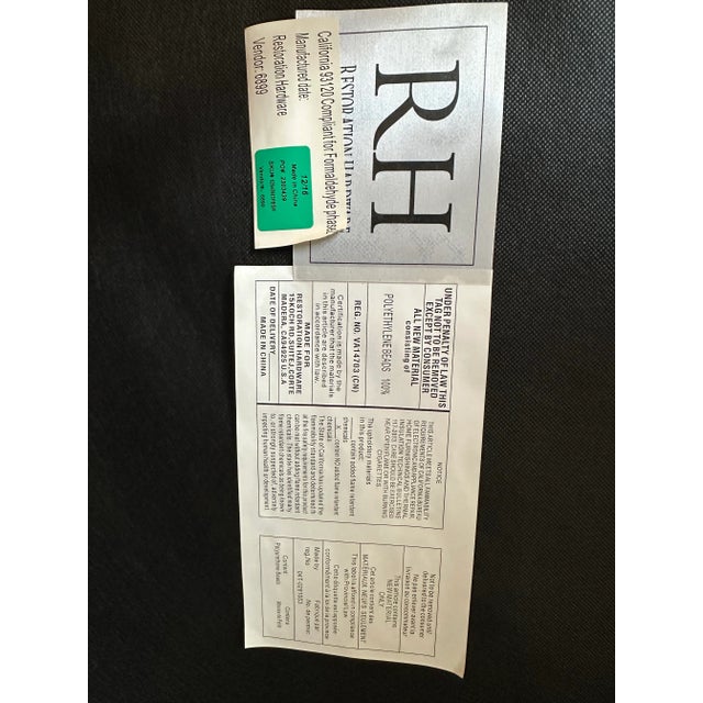 Rh Emery Track Arm Leather Dining Chair For Sale - Image 10 of 10