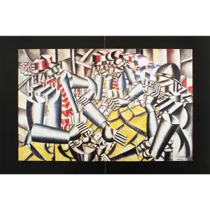 XL 1990 After Fernand Leger "The Card Game", Full-Color Parisian Print