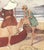 1946 Set of 2 Mid-Century French Summer Beach Fashion Prints by Pierre Mourgue For Sale - Image 4 of 7