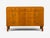 Swedish Modern, Chest of Drawers, Elm, Brass, Sweden, 1940s For Sale - Image 4 of 13