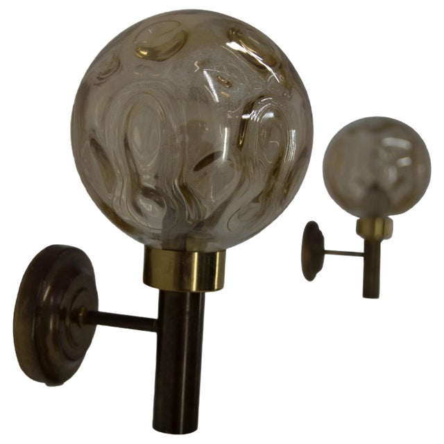 Wall Lamps, Denmark, 1970s, Set of 2 For Sale