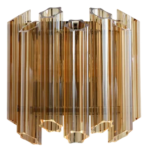 Amber Palermo Wall Light from Pure White Lines