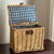 Tan Mid-20th Century Wicker Picnic Basket For Sale - Image 8 of 12
