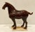 2010s Mid-Century Modern Style Large Asian Brown Glaze Ming Horse Sculpture For Sale - Image 5 of 5