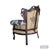 Textile Vintage Hand Carved Italian Deconstructed Upholstered Armchair For Sale - Image 7 of 8