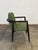 W24 D26 H31 SW21 SD17.5 AH25.5 Fully refinished and newly upholstered chair in the style of Monteverdi Young. Structurally...