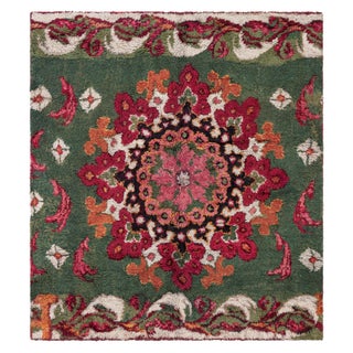 Antique French Savonnerie Wool Rug Fragment Doris Leslie Blau For Sale